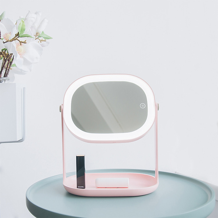 Gương trang điểm có đèn led để bàn cảm ứng EMIE
