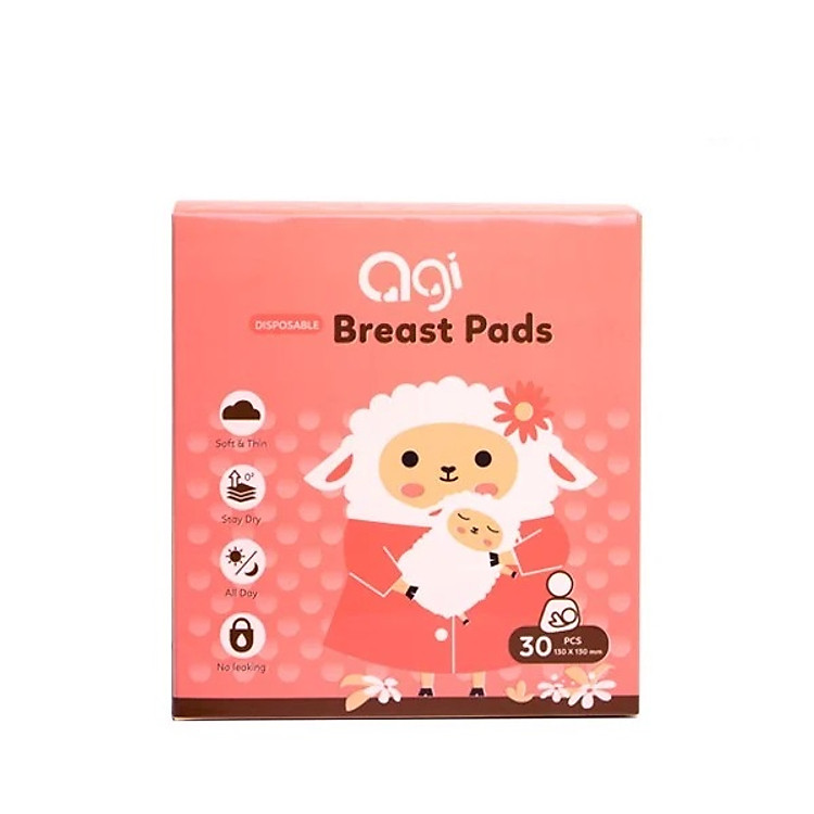 Miếng Lót Thấm Sữa Agi - 30 miếng Chính hãng Tiết kiệm - Hình ảnh 3