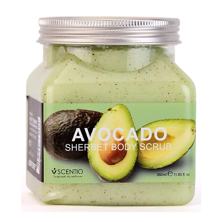 Tẩy Tế Bào Chết Toàn Thân Dưỡng Ẩm Và Sáng Mịn Da Hương Bơ Scentio Avocado 350ml