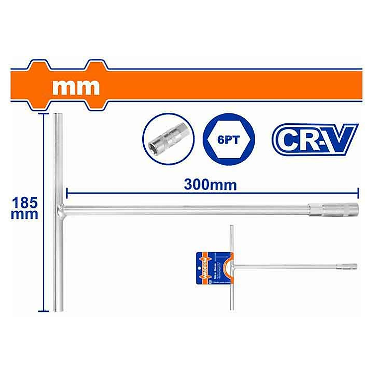 TAY VẶN CHỮ T ĐẦU LỤC GIÁC WADFOW (NHIỀU KÍCH THƯỚC) - HÀNG CHÍNH HÃNG