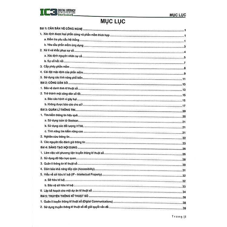 Tăng Cường Tin Học Quốc Tế - IC3 - GS6 Level 3 (Tái Bản 2024) - Ảnh 3