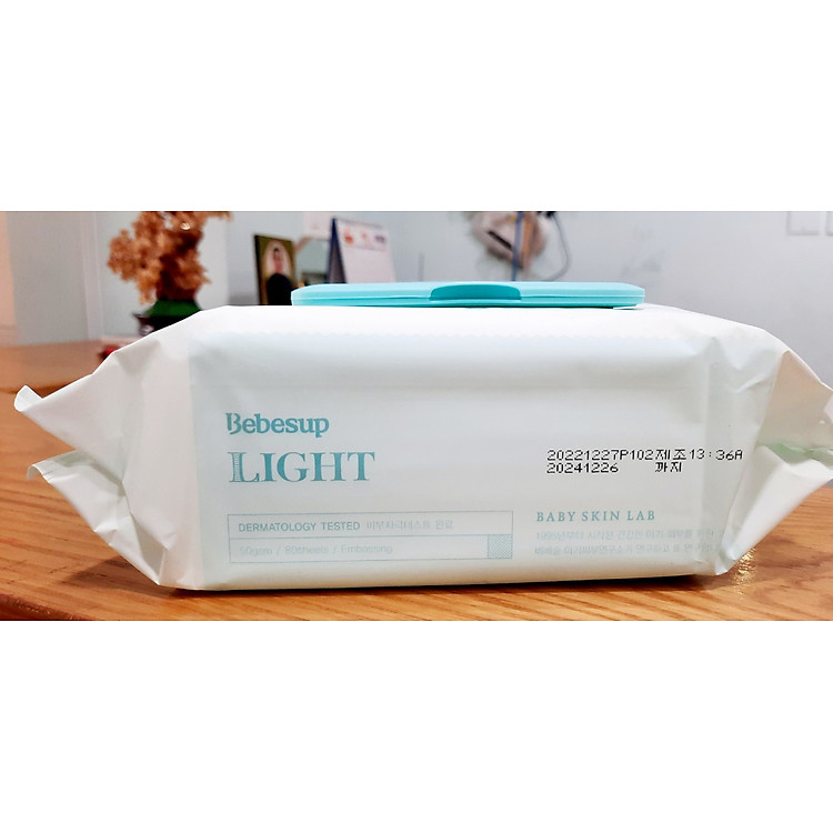 Khăn ướt BEBESUP LIGHT 80 tờ Đảm bảo Tiết kiệm - Hình ảnh 5