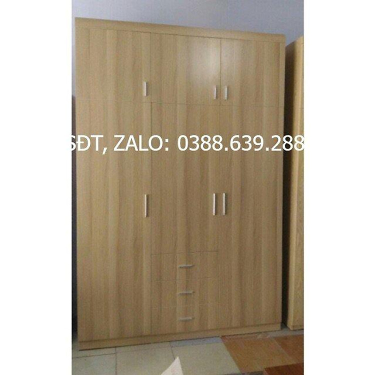 Tủ 3 buồng gỗ công nghiệp melamin