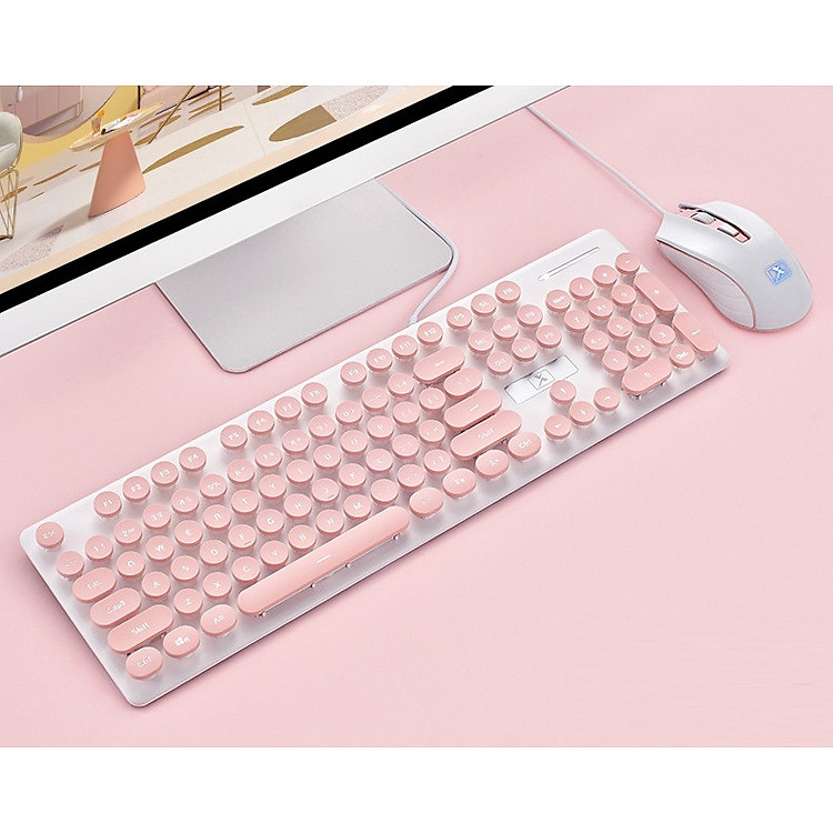 Bộ Bàn Phím và Chuột Có Dây N518 Phong Cách Thời Trang, Cá Tính - Hàng Nhập Khẩu