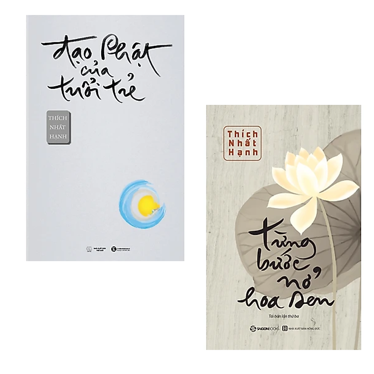 Combo 2 cuốn sách Tôn Giáo - Tâm Linh : Từng Bước Nở Hoa Sen + Đạo Phật Của Tuổi Trẻ - Thiền Sư THích Nhất Hạnh