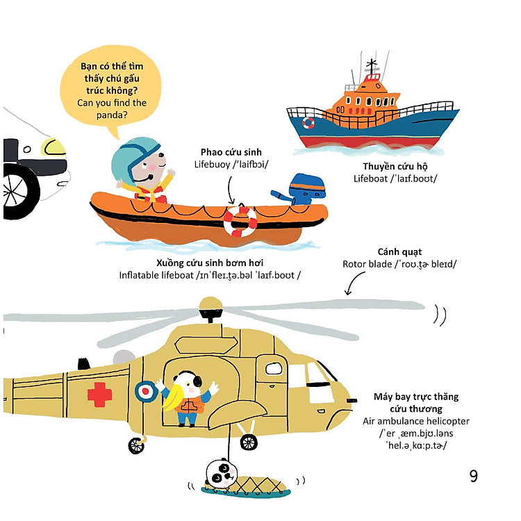 Thư Viện Từ Vựng Đầu Đời Cho Bé - Phương Tiện Giao Thông - Ảnh 9