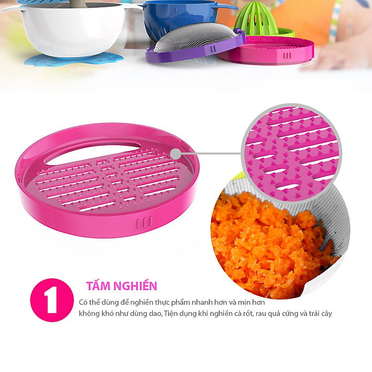 Bộ nghiền thức ăn cho bé Berz Chính hãng Giá tốt - Hình ảnh 4