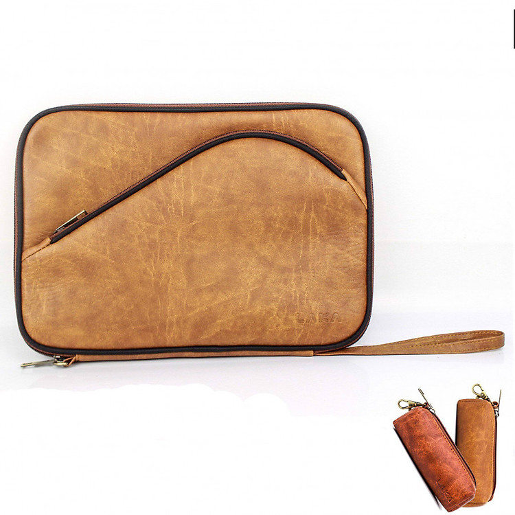 Bao vợt bóng bàn Da Cao Cấp LAKA dáng vuông - Tặng Bao bóng bàn Da Cao cấp LAKA (Cùng Màu) BBBS003