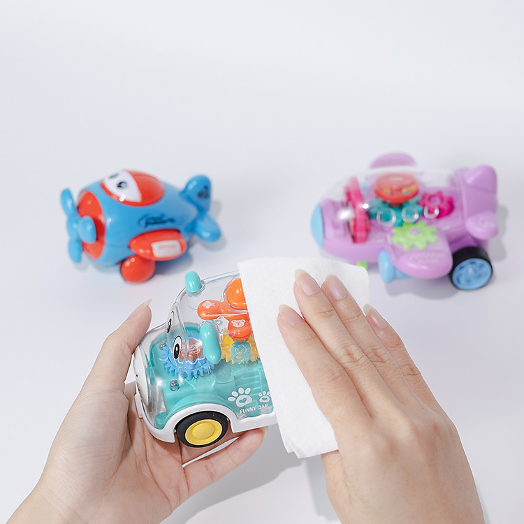 Thùng 10 gói khăn ướt Happy Kids Ưu đãi - Hình ảnh 4