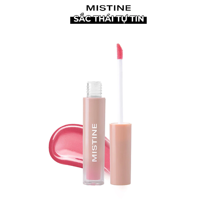 Son bóng, lâu trôi, bền màu đến 9h, dưỡng ẩm giúp môi căng mọng Mistine Choose Me Long Watering Lip Gloss 1.6g No.02
