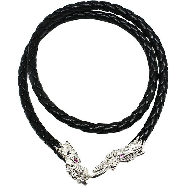 Dây Chuyền Nam Bằng Da Đầu Rồng Bạc Hiểu Minh DDN031