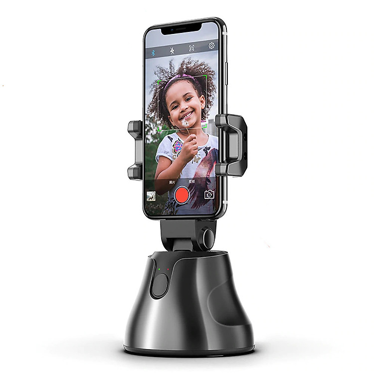 Gimbal AI kiêm giá đỡ điện thoại cảm biến thông minh quay phim chụp hình xoay 360 độ nhận diện khuôn mặt - Auto Smart Following cameraman ( Giao màu ngẫu nhiên)