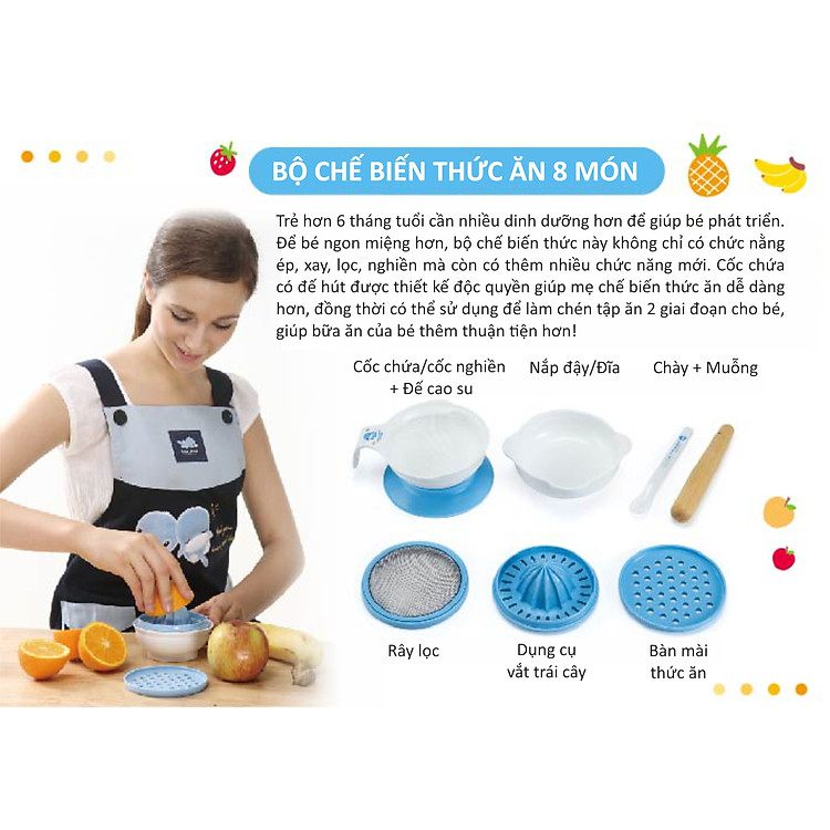 Bộ Chế Biến Thức Ăn Kuku 8 Món Chính hãng Giá rẻ - Hình ảnh 2