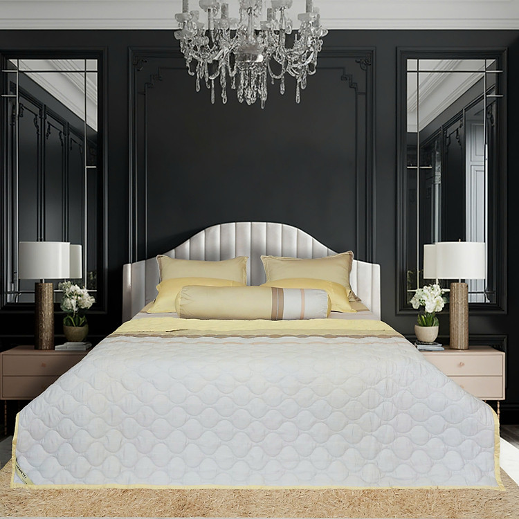 Bộ chăn drap gối Tencel Premium Hometex 5 món