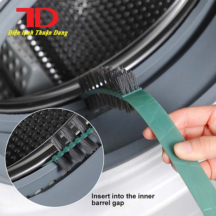 Bàn Chải Vệ Sinh Khe Máy Giặt, Nhựa Xoay 360 Độ ,Tay Cầm Dài 60cm [MÀU NGẪU NHIÊN] hàng chính hãng, Điện Lạnh Thuận Dung
