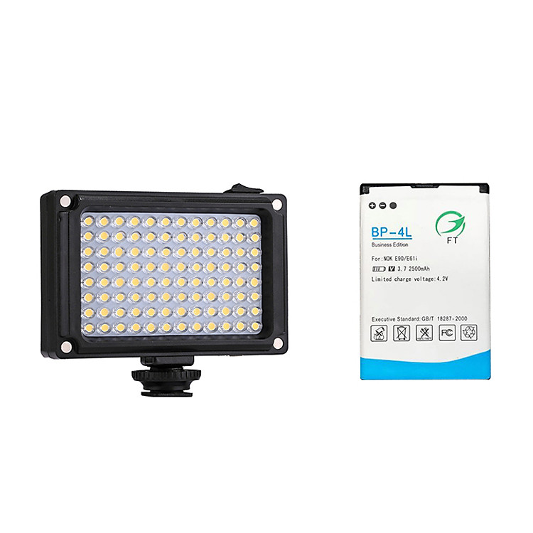 Đèn LED Trợ Sáng Điện Thoại Và Máy Chụp Hình Puluz (Có pin 2.500mAh) - Hàng Nhập Khẩu