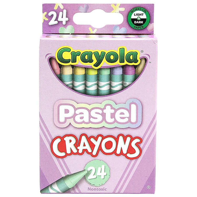 Bút Sáp Màu Crayon Tông Pastel Crayola (24 chiếc) - Ảnh 3