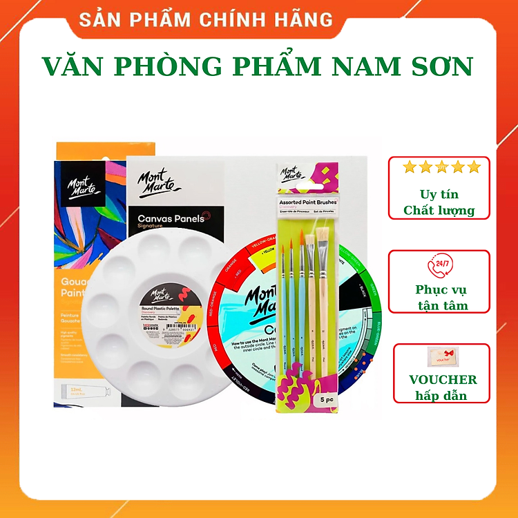 Bộ màu Gouache Mont Marte 12 màu (12ml)