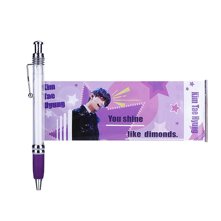 Bút BTS kéo ra hình V Kim Teahyung