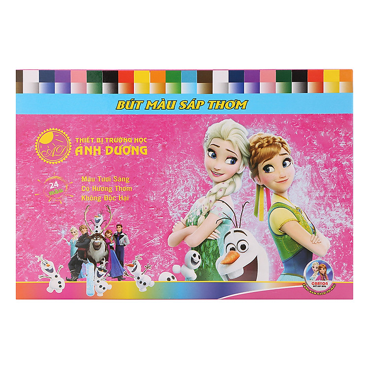 Bút Sáp Màu Thơm Ánh Dương AD077-3 - 24 Màu