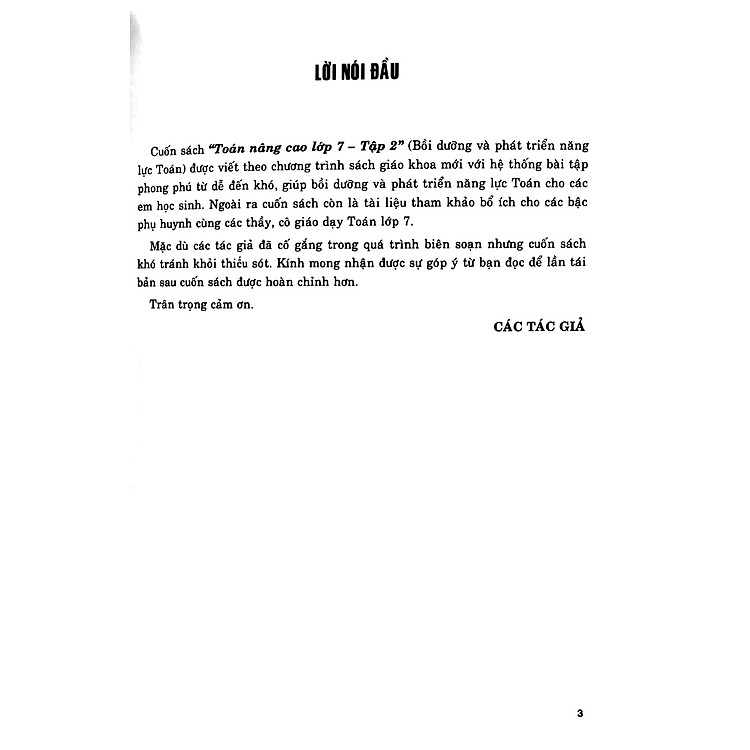 Toán Nâng Cao Lớp 7 - Tập 2 - Ảnh 2