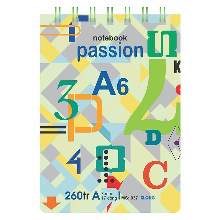 Sổ Lò Xo Kép Ngang KLONG A6 (260 trang) - Ảnh 2