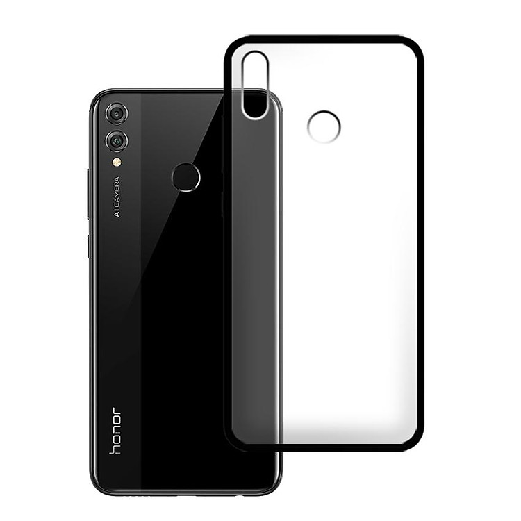 Ốp lưng Huawei Honor 8X - Bề mặt nhám chống vân tay, lưng cứng, viền TPU dẻo - 02109 - Hàng Chính Hãng