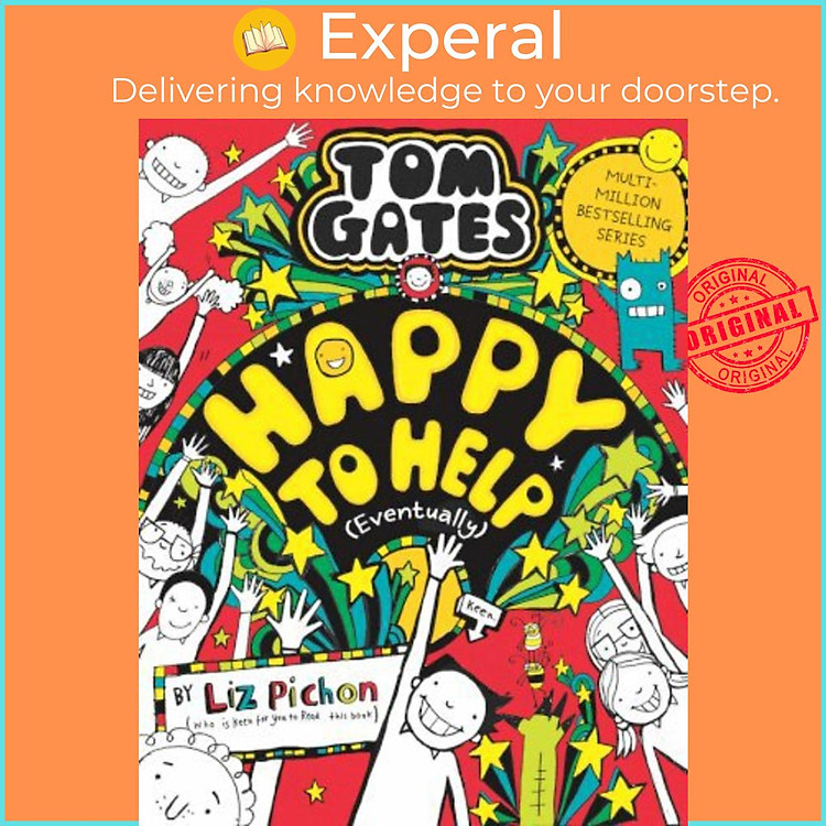 Sách - Tom Gates 20: Happy to Help (eventually) by Liz Pichon (UK edition, hardcover)
