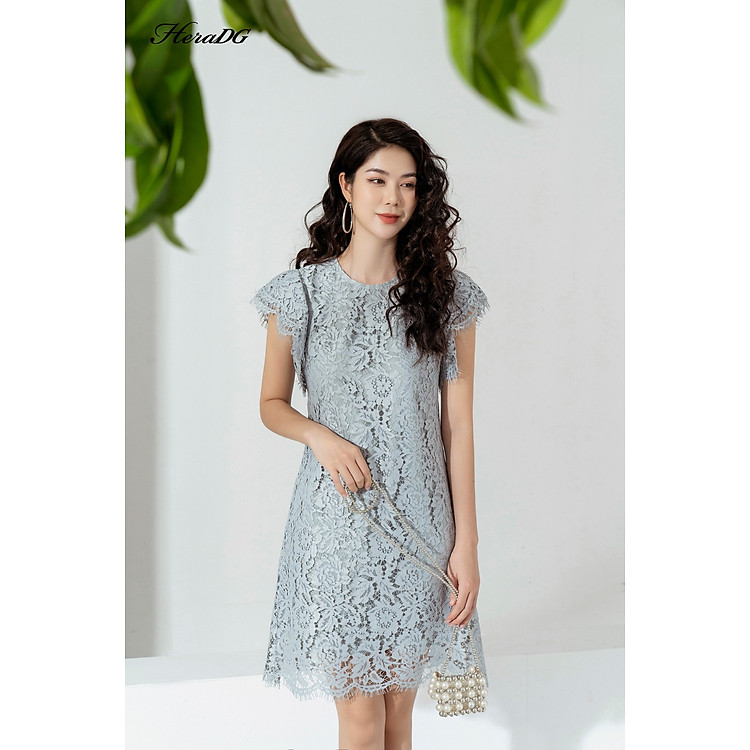 Đầm ren thiết kế dáng suông tay chờm 2 tầng HeraDG SDPBC2049