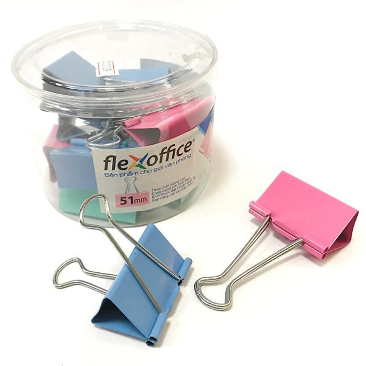 Kẹp Bướm Màu 51mm FO-DCC06 - Ảnh 3