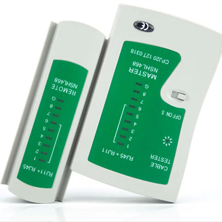 Máy test mạng đa năng China RJ11 45 Trắng Phối Xanh AZONE
