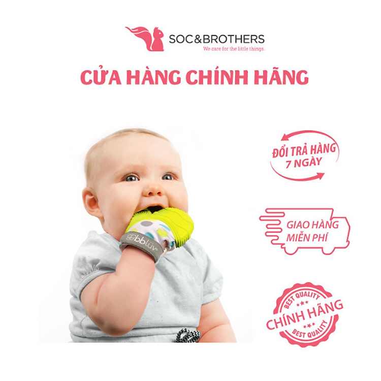 Găng tay gặm nướu Bbluv Gluv Lime Chính hãng Giá rẻ - Hình ảnh 2