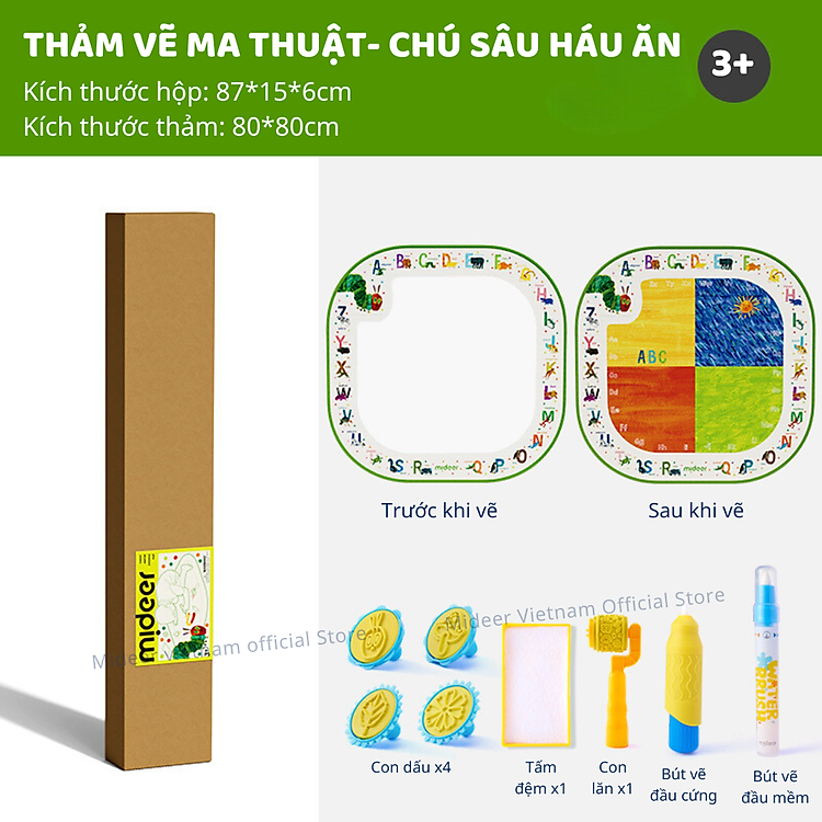 Thảm Vẽ Tranh Nước Mideer Magic Chính hãng Giá rẻ - Hình ảnh 3