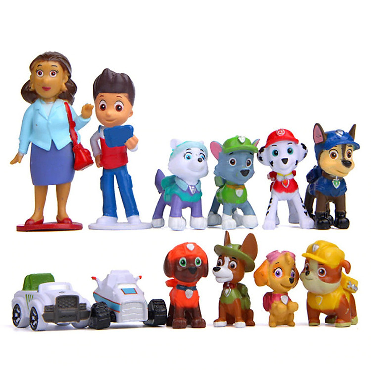 Bộ 12 Mô Hình Nhân Vật Những Chú Chó Cứu Hộ Paw Patrol ( Mẫu 01)
