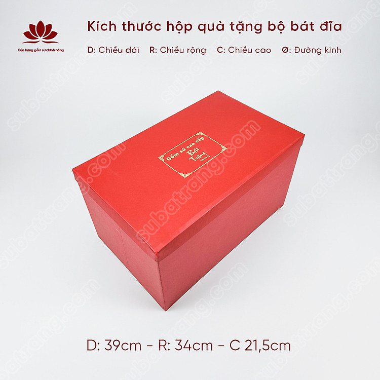 Hộp quà tặng cho bộ bát đĩa 21 món