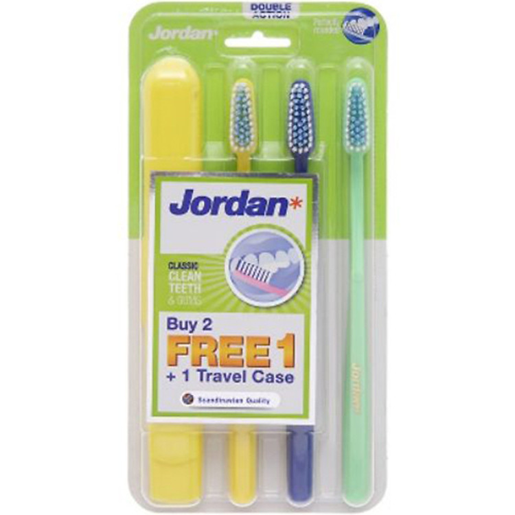 Combo 3 Bàn Chải Đánh Răng Jordan Target Teeth Gums - Giao màu ngẫu nhiên