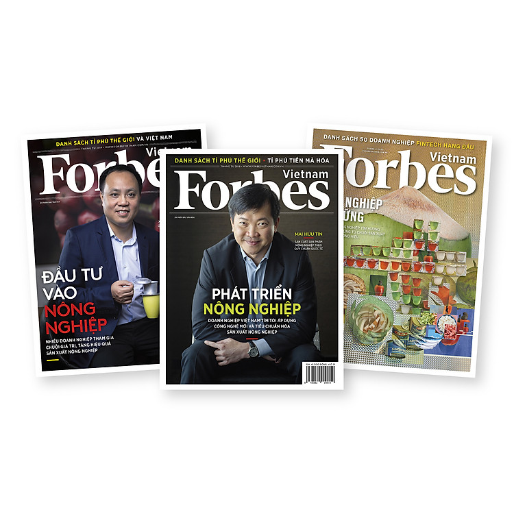 Combo tạp chí Forbes Việt Nam chủ đề nông nghiệp