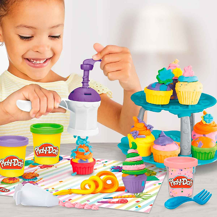Mua Đồ Chơi Tháp Bánh Cupcake PLAYDOH Chính hãng Tiết kiệm - Hình ảnh 4