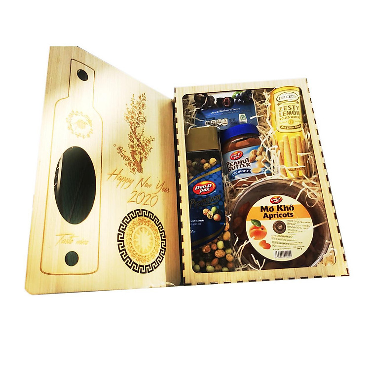 Hộp quà Tết gỗ thiết kế cao cấp