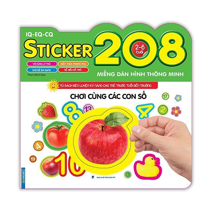 Chơi Cùng Các Con Số – 208 Miếng Dán Hình Thông Minh – IQ EQ CQ