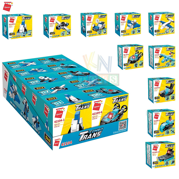 Mua tại Tiki: Đồ chơi lắp ráp Qman 42104 - 10 trong 1 Chính hãng Tiết kiệm
