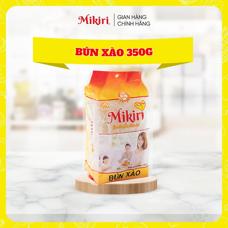 MUA 2 TẶNG 1 - Bộ 3 loại Bún khô Mikiri cao cấp 1 bún tươi sợi lớn + 1 bún tươi sợi nhỏ + 1 bún xào