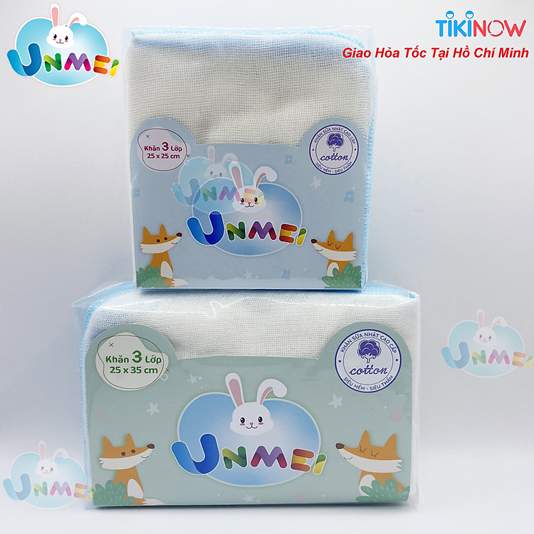 Mua Set 10 Khăn Sữa UNMEI cho Bé Chính hãng Tiết kiệm