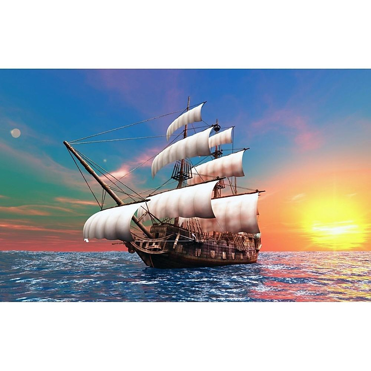 Bộ Tranh Xếp Hình 1000 Mảnh - Thuận Buồm Xuôi Gió Chính hãng Giá tốt - Hình ảnh 3