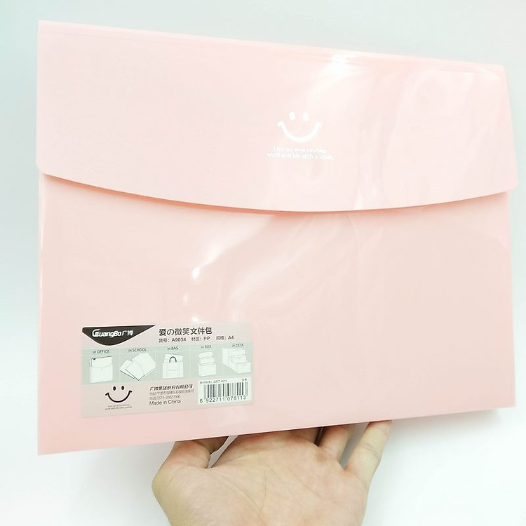 File Mặt Cười A4 A9034 (Màu Hồng) - Ảnh 5
