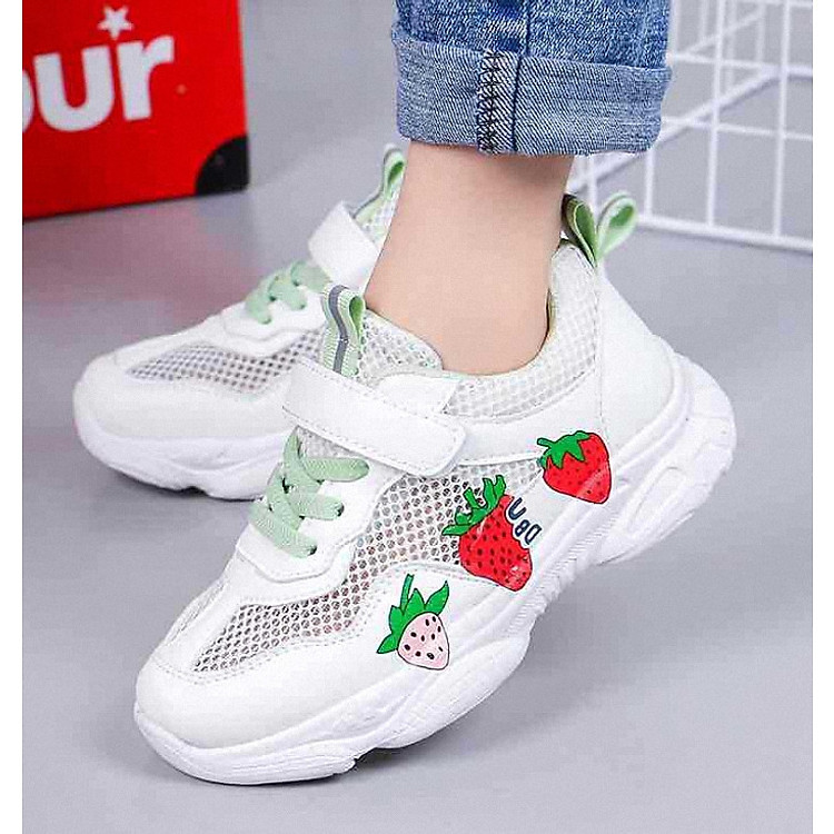 Giày thể thao lưới thoáng mát Phong Cách Hàn Quốc cho bé gái từ 4 đến 15 tuổi T024