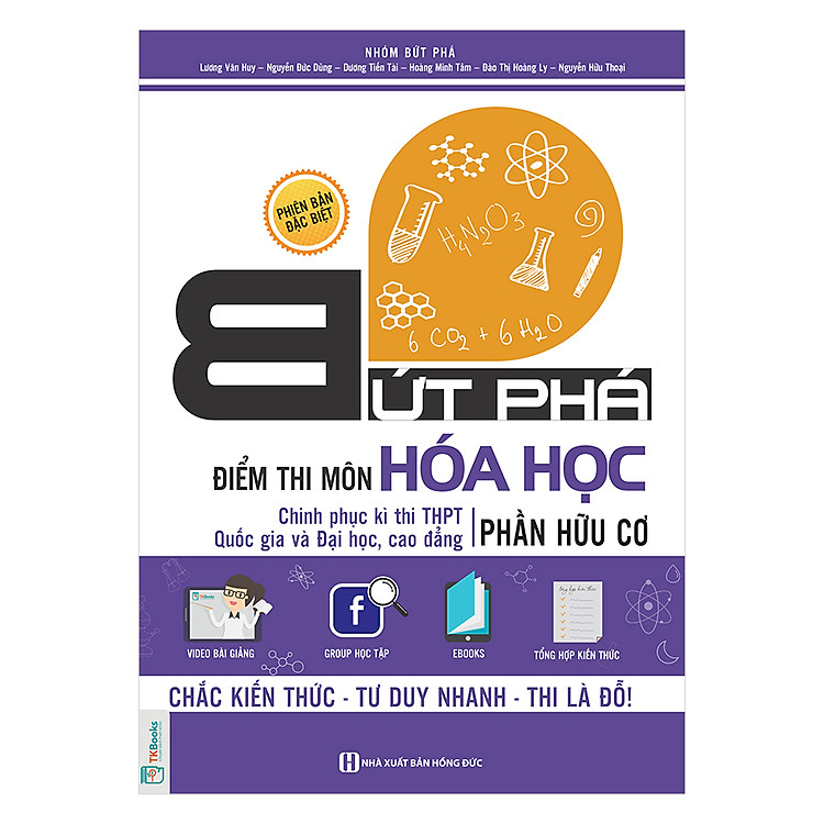 Sách Bứt Phá Điểm Thi Môn Hóa Học Phần Hữu Cơ - 2019 - Tích Hợp Video Bài Giảng + Thi Thử Online