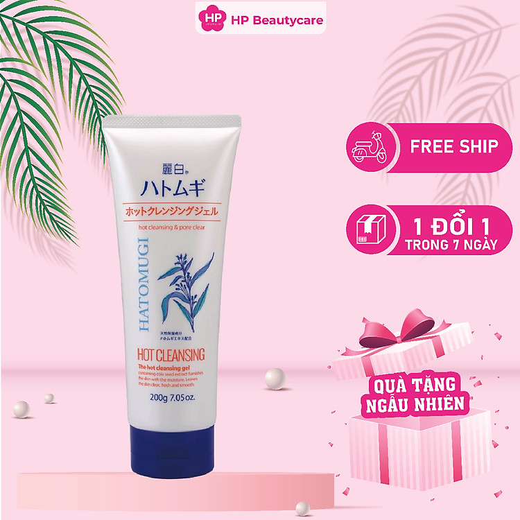 Gel Tẩy Trang Nóng Sạch Sâu Và Dưỡng Ẩm Da Hatomugi Reihaku Hatomugi Hot Cleansing Gel (Tuýp 200 G)