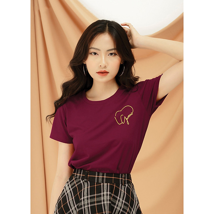 Áo Nữ Hình Trái Tim GUMAC AT09905