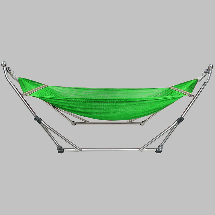 Bộ Khung Võng Xếp Thái Sơn - Relax (Inox) + Võng lưới 2 lớp loại A, cán thép dài 50 cm